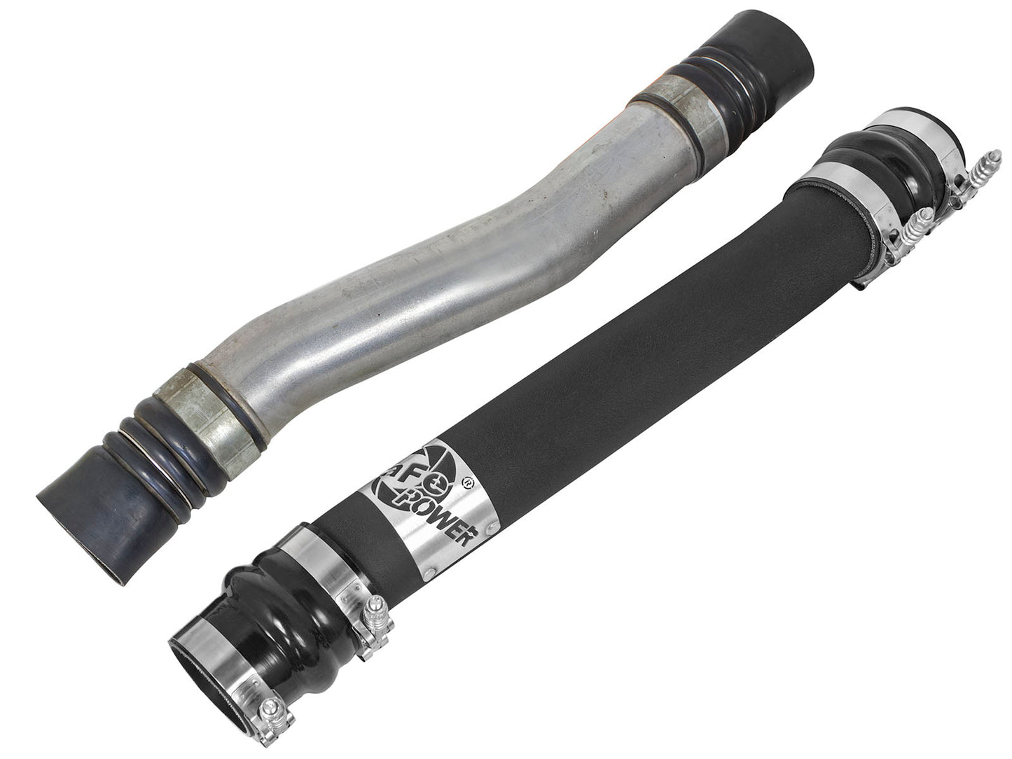 aFe BladeRunner 2-3/4 IN Aluminum Hot Charge Pipe Black