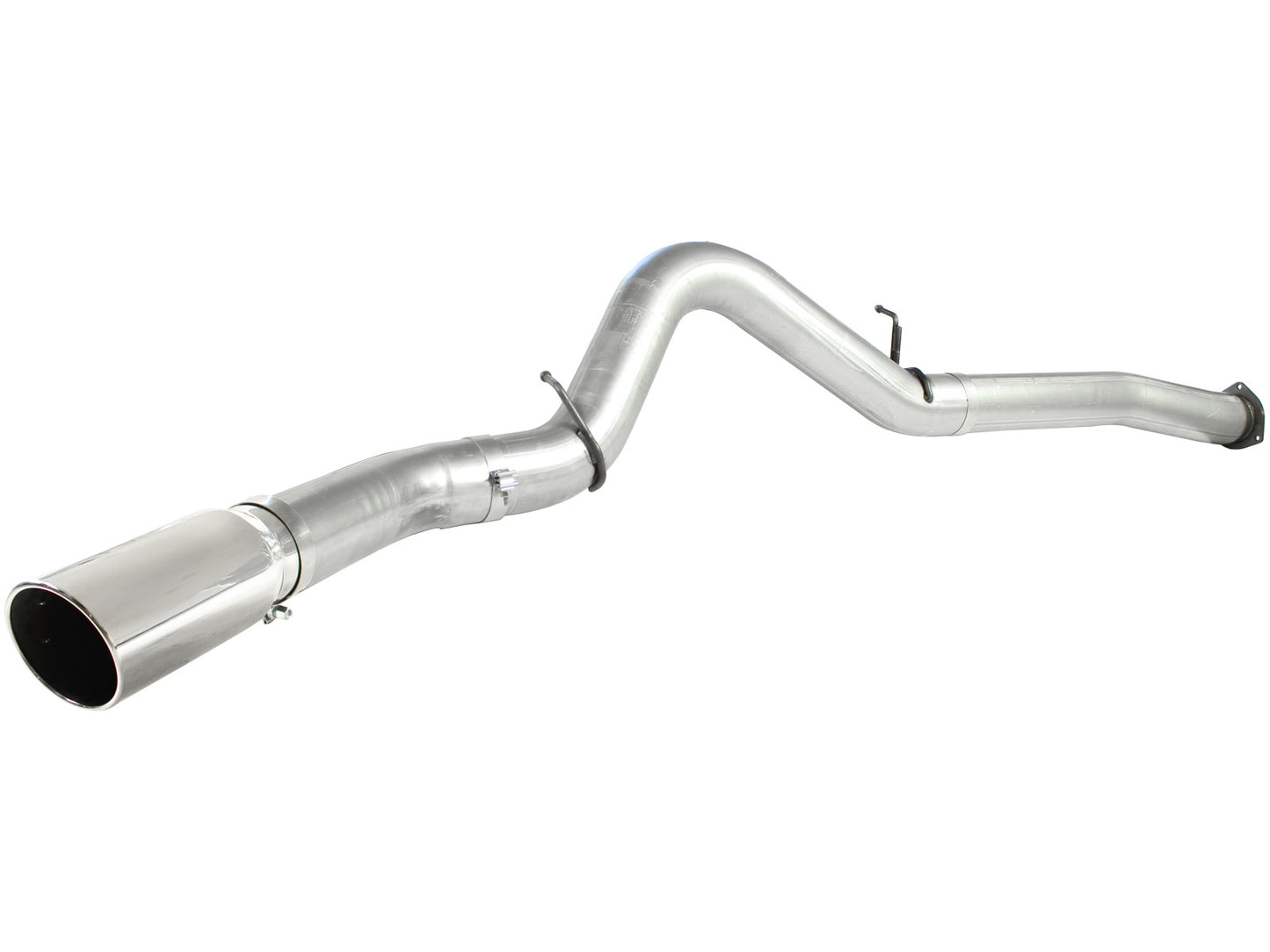 aFe ATLAS 5 IN Aluminized Steel DPF-Back Exhaust System w/Polished Tip - Chevy/GMC 2007-2010 6.6L