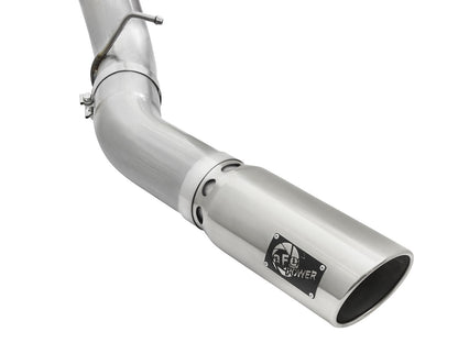 aFe ATLAS 5 IN Aluminized Steel DPF-Back Exhaust System w/Polished Tip - Chevy/GMC 2016 6.6L