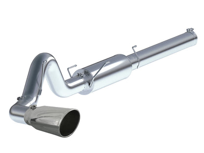aFe Large Bore-HD 5 IN 409 Stainless Steel Cat-Back Exhaust System w/ Polished Tip