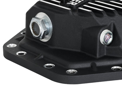 aFe Pro Series Rear Differential Cover Black w/ Machined Fins - Ford 2017-2023 6.7L - Axle Type Dana M275