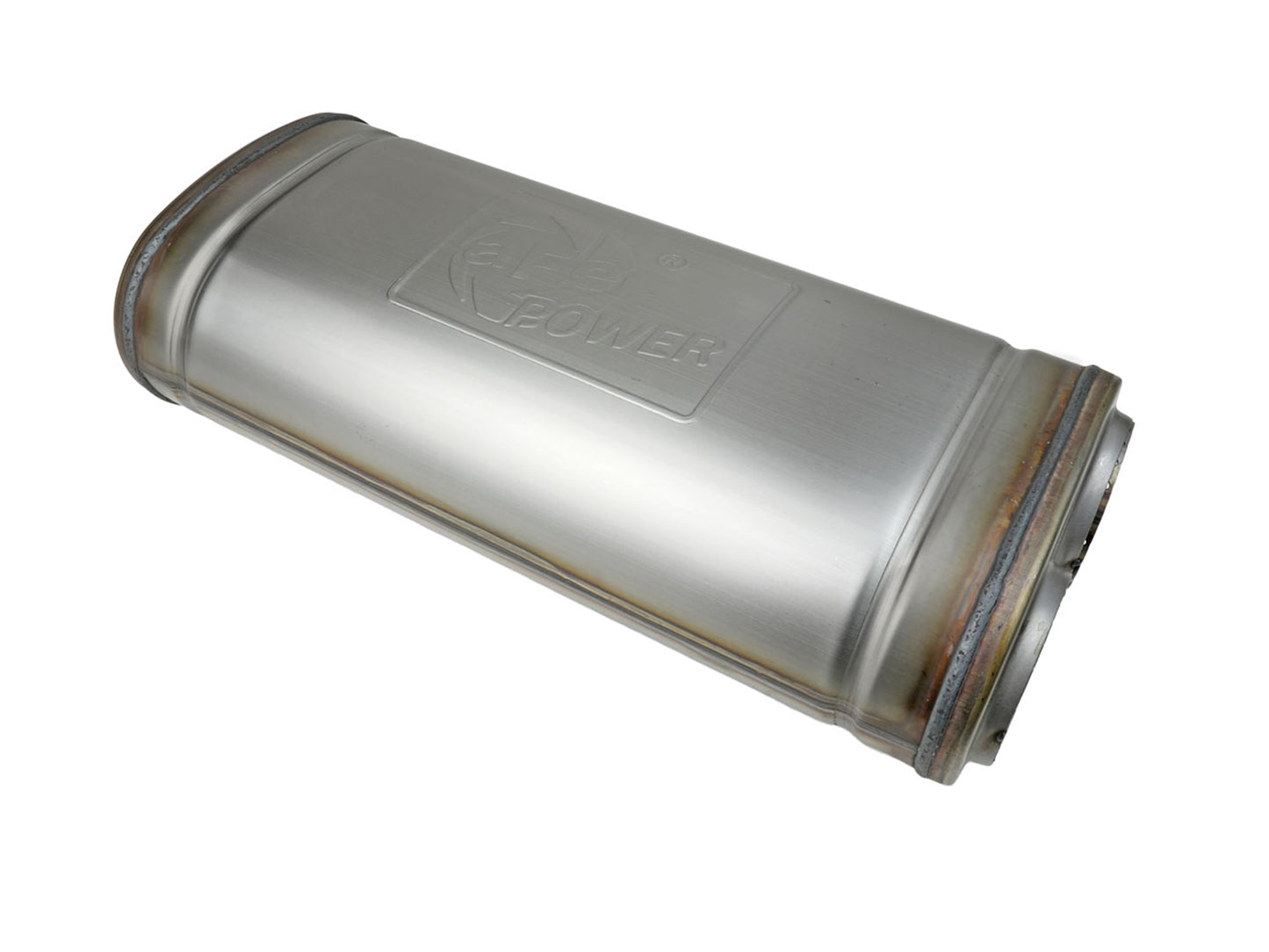aFe MACH Force-Xp 409 Stainless Steel Muffler - Inlet Inside Diameter 3 in, Inlet Type Dual