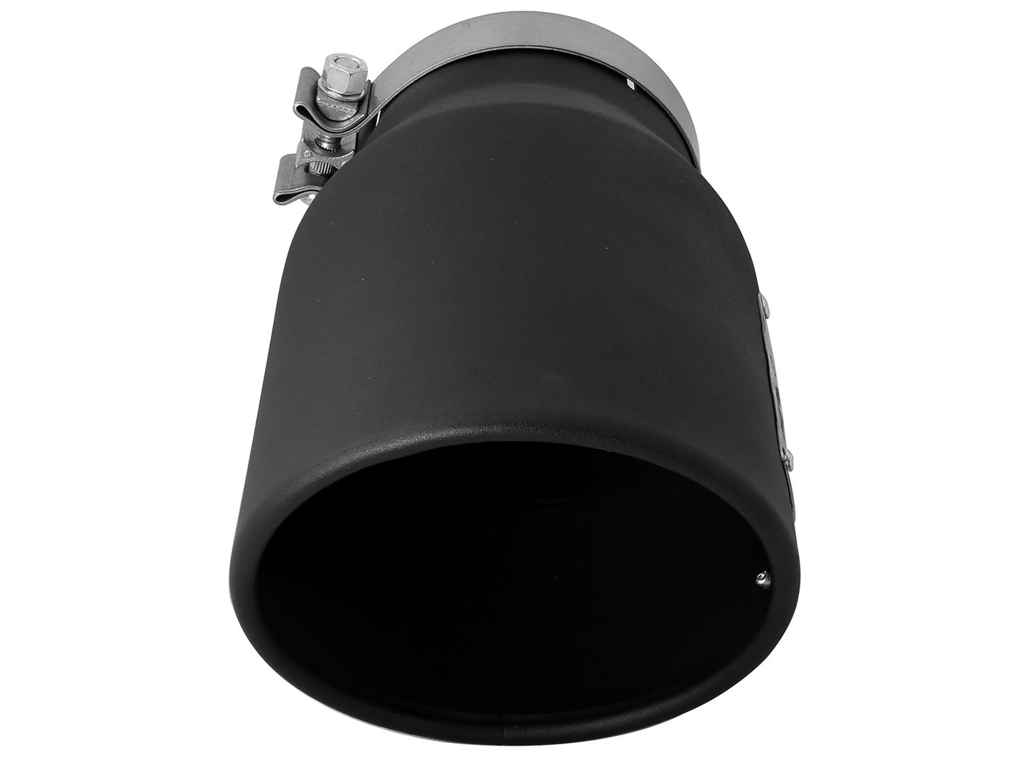 aFe MACH Force-Xp 409 Stainless Steel Clamp-on Exhaust Tip Black Left Side Exit - 49T50702-B12