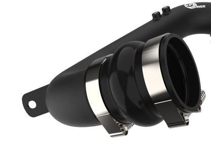 aFe BladeRunner 3 IN Aluminum Hot and Cold Charge Pipe Kit Black - Ford 2008-2010 6.4L