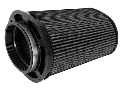 aFe Momentum Intake Replacement Air Filter w/ Black Pro 5R Media (Pair) - Flange Inside Diameter 6 x 4 in, Height 10 in