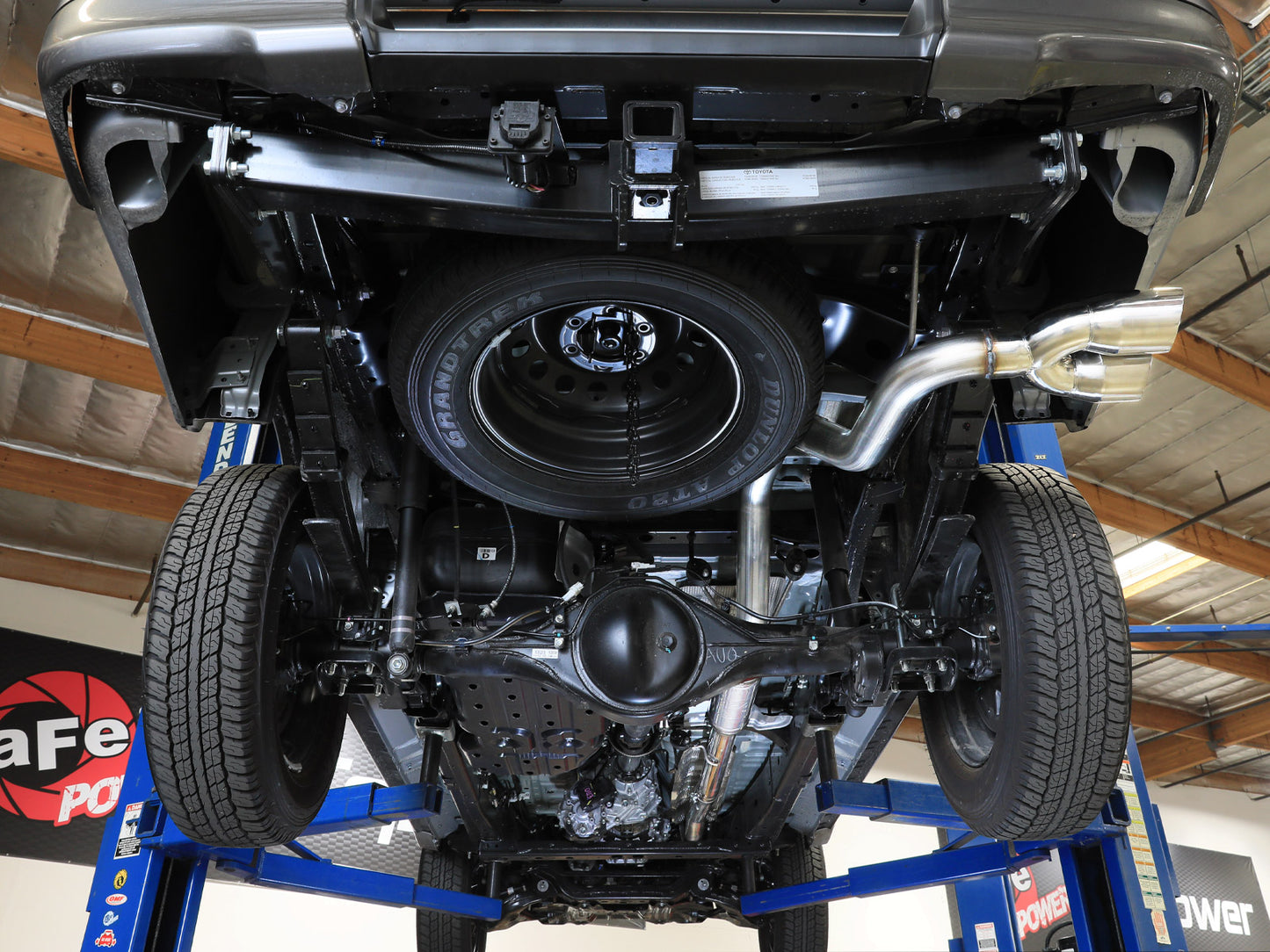 aFe Vulcan Series 3 IN Stainless Steel Rear-Side Exit Exhaust System Polished