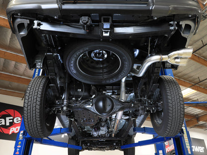 aFe Vulcan Series 3 IN Stainless Steel Rear-Side Exit Exhaust System Polished