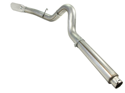 aFe Large Bore-HD 5 IN 409 Stainless Steel DPF-Back Exhaust System w/Polished Tip - Ford 2008-2010 6.4L