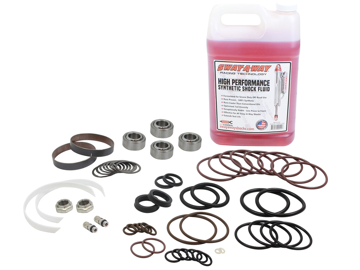 aFe Sway-A-Way Master Rebuild Kit for 3.0 Shock w/ 1 IN Shaft - Gen 1