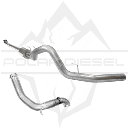 Polar 2023-2026 Ford Powerstroke 6.7L 4” Downpipe Back Exhaust & Downpipe Package With Muffler
