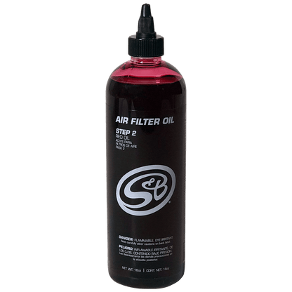 S&B 16 oz. Bottle of Air Filter Oil - Red