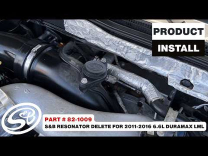 S&B Resonator Delete for 2011-2016 6.6L Duramax LML