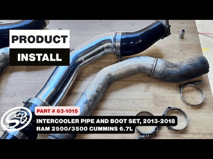 S&B Intercooler Pipe and Boot Set, 2013-2018 Ram 2500/3500 Cummins 6.7L