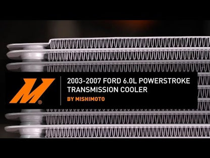 Mishimoto Transmission Cooler, Silver, fits Ford 6.0L Powerstroke 2003-2007