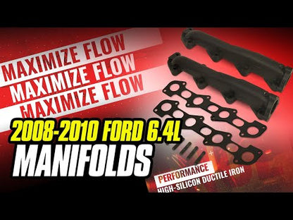 BD Diesel Exhaust Manifold & Up-Pipes Set Powerstroke 6.4L Ford 2008-2010 F-Ser Super Duty