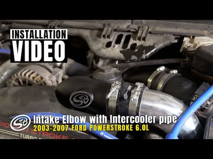 S&B Intake Elbow with Cold Side Intercooler Piping & Boots for 2005-2007 Ford Powerstroke 6.0L