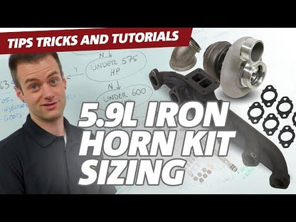 BD Diesel BD Iron Horn 5.9L Cummins Turbo Kit S369SXE/80 0.91AR Dodge 2003-2007