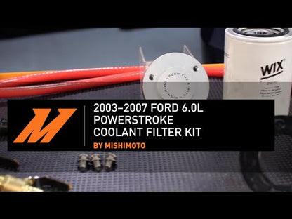 Mishimoto Coolant Filter Kit, Red, fits Ford 6.0L Powerstroke 2003-2007