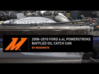 Mishimoto Baffled Oil Catch Can, CCV Side, fits Ford 6.4L Powerstroke 2008-2010