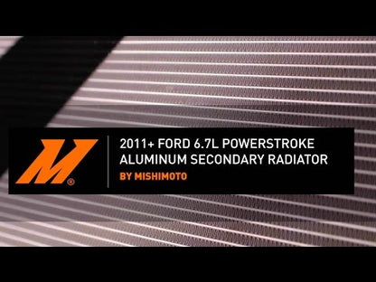 Mishimoto Performance Aluminum Secondary Radiator, fits Ford 6.7L Powerstroke 2011-2016