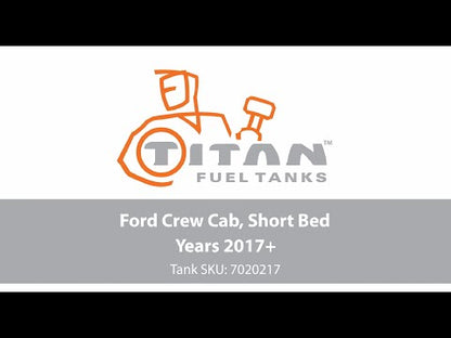 Titan Extra Large Midship Tank - Ford 2017-2025 - Increased Capacity 21 gal, Stock Tank Capacity 34 gal
