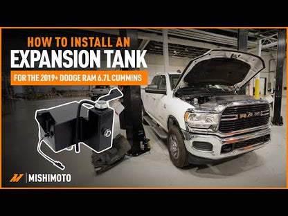 Mishimoto MMRT-RAM-19BK Aluminum Degas Tank, Natural, fits Ram 6.7L Cummins 2019+