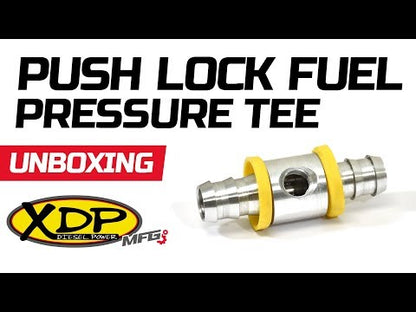 XDP Push Lock Fuel Pressure Tee Universal XD200