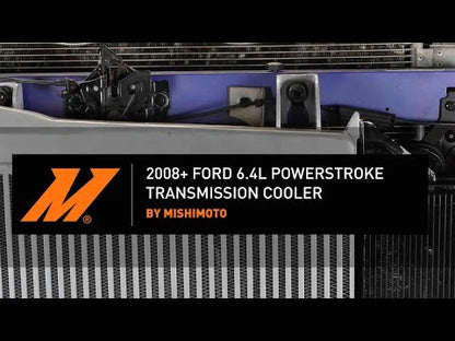Mishimoto Transmission Cooler, Silver, fits Ford 6.4L Powerstroke 2008-2010