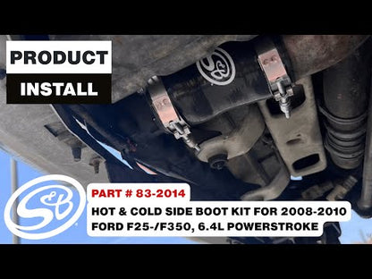 S&B Hot and Cold Side Boot Kit for 2008-2010 Ford F-250/F-350, 6.4L Powerstroke
