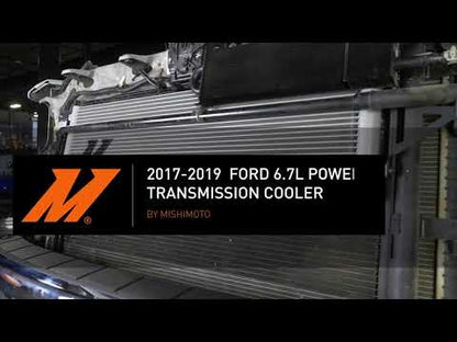 Mishimoto Transmission Cooler, Silver, fits Ford 6.7L Powerstroke 2017-2019