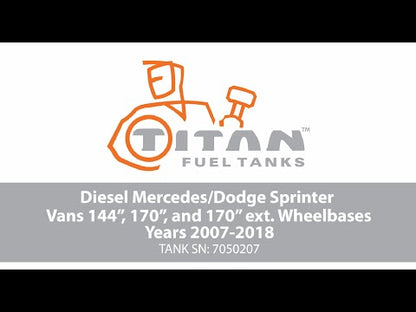 Titan Extra Large Midship Tank - Dodge 2007-2009