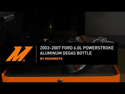 Mishimoto Aluminum Degas Bottle, Polished, fits Ford 6.0L Powerstroke 2003-2007