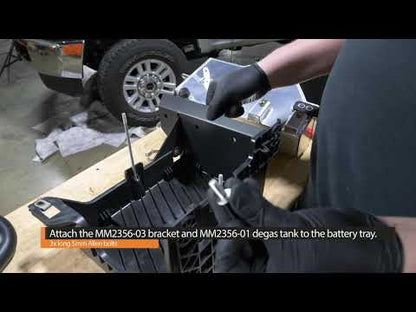 Mishimoto Aluminum Primary Degas Tank, Natural, fits Ford 6.7L Powerstroke 2011-2019